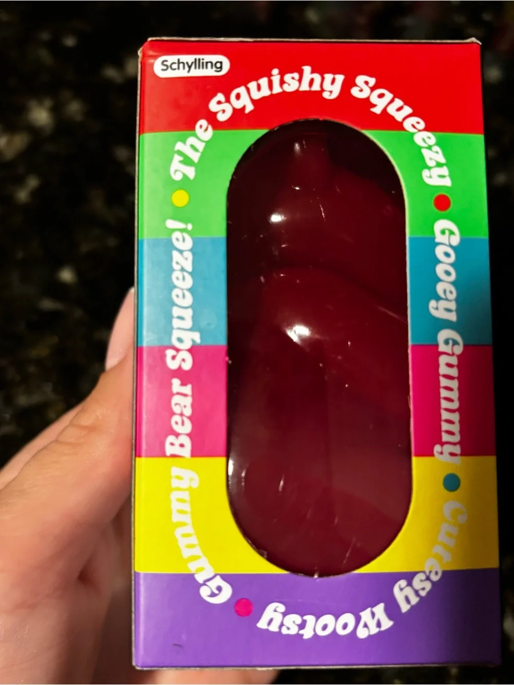 NeeDoh Gummy Bear Squishy Fidget Toy PINK